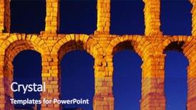  Presentation with europe history - Audience pleasing slide deck consisting of roman aqueduct of segovia spain backdrop and a navy blue colored foreground