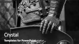  Presentation with roman army - Audience pleasing theme consisting of roman army - hand in armour backdrop and a dark gray colored foreground