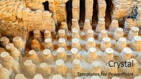  Presentation with roman - Slide deck having roman bath floor background and a coral colored foreground