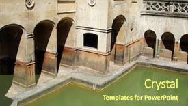  Presentation with roman - Amazing slides having roman baths of bath uk backdrop and a tawny brown colored foreground
