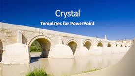  Presentation with roman history - Amazing PPT theme having roman bridge cordoba andalusia spain backdrop and a  colored foreground