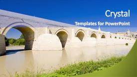  Presentation with cordoba - Slides with roman bridge cordoba andalusia spain background and a  colored foreground