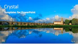  Presentation with roman - Slide set having roman-bridge-in-ponte-de background and a gray colored foreground