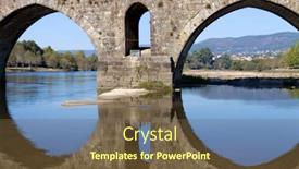  Presentation with roman - PPT theme featuring roman-bridge-of-ponte-de background and a tawny brown colored foreground