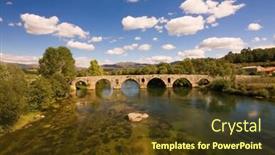  Presentation with roman - PPT layouts enhanced with roman-bridge-of-ponte background and a tawny brown colored foreground
