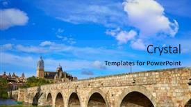  Presentation with roman - Slide deck enhanced with  background and a  colored foreground