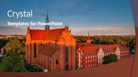  Presentation with roman catholic - Theme enhanced with roman-catholic-diocese-of-pelplin background and a teal colored foreground