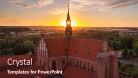  Presentation with roman catholic - Presentation theme with roman-catholic-diocese-of-pelplin background and a tawny brown colored foreground