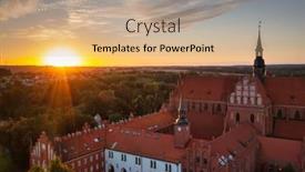  Presentation with roman catholic - Slide deck consisting of roman-catholic-diocese-of-pelplin background and a coral colored foreground