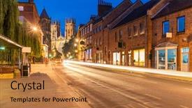  Presentation with christian sunset religious - Slide deck having roman catholic kingdom - york minster cathedral sunset dusk background and a coral colored foreground