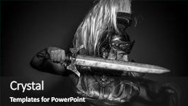  Presentation with roman army - Beautiful presentation featuring roman centurion with armor backdrop and a  colored foreground