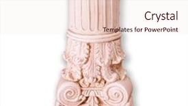  Presentation with roman column - Presentation theme featuring roman column - ancient pillar background and a sky blue colored foreground