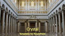  Presentation with paul - Slide set having roman column - basilica of saint paul outside background and a tawny brown colored foreground