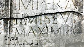  Presentation with roman - Audience pleasing PPT theme consisting of roman empire inscription backdrop and a light gray colored foreground