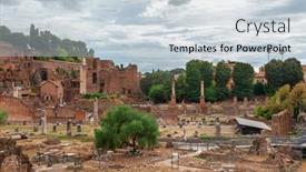  Presentation with rome italy - PPT layouts with roman-forum-in-rome-italy background and a lemonade colored foreground