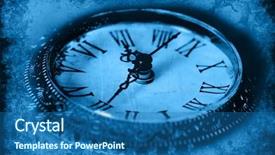  Presentation with vintage clock - Amazing slides having roman furniture - vintage clock face hands wood backdrop and a ocean colored foreground