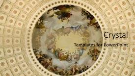  Presentation with capitol - Beautiful PPT theme featuring roman government - u s capitol washington d backdrop and a coral colored foreground