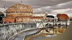  Presentation with roman - Presentation having roman-greatest-landmarks-st-angello background and a coral colored foreground