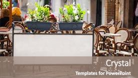  Presentation with italian language - Slide deck enhanced with roman home - cozy italian terrace background and a coral colored foreground