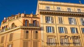 Presentation with architecture italian - Cool new presentation design with roman home - details of traditional italian architecture backdrop and a gold colored foreground
