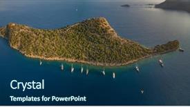  Presentation with turkey - Beautiful PPT theme featuring roman later - byzantine settlement backdrop and a navy blue colored foreground