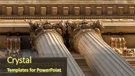  Presentation with corinthian - Presentation with rome classic style - corinthian column capital featuring acanthus background and a tawny brown colored foreground