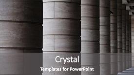  Presentation with modern building - Audience pleasing theme consisting of columns in a row russia backdrop and a gray colored foreground