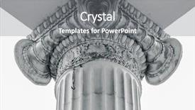  Presentation with roman column - Theme having roman government - vintage old justice courthouse column background and a gray colored foreground