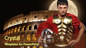  Presentation with roman soldier - Amazing presentation having roman legionary soldier in front backdrop and a tawny brown colored foreground