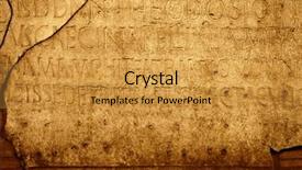  Presentation with roman - Beautiful presentation design featuring roman letters texture backdrop and a gold colored foreground