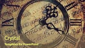  Presentation with antique - PPT theme with roman numeral - old antique clock background and a violet colored foreground