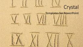  Presentation with roman - Beautiful PPT theme featuring rotten red and yellow apples prepared as feed for farm animals backdrop and a tawny brown colored foreground