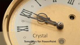  Presentation with new year - Presentation theme consisting of roman numerals shows for five minutes twelve hours holiday new year background and a coral colored foreground