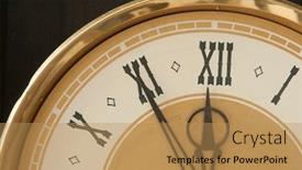  Presentation with roman - Colorful presentation theme enhanced with roman numerals shows for five minutes twelve hours holiday new year backdrop and a coral colored foreground