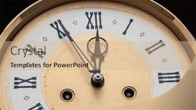  Presentation with roman - Presentation theme featuring roman numerals shows for five minutes twelve hours holiday new year background and a soft green colored foreground