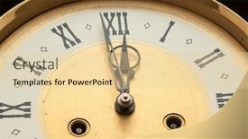  Presentation with roman - Amazing slide deck having roman numerals shows for five minutes twelve hours holiday new year backdrop and a lemonade colored foreground