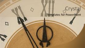  Presentation with roman - Slide deck with roman numerals shows for five minutes twelve hours holiday new year background and a coral colored foreground