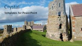  Presentation with roman - Amazing theme having roman pharos and the castle backdrop and a light blue colored foreground