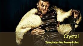  Presentation with sword shield - Slide deck featuring brain - blurred sunset background world environment background and a pink colored foreground.