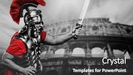  Presentation with roman soldier - Audience pleasing presentation consisting of roman soldier backdrop and a dark gray colored foreground