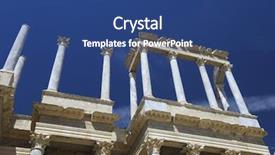  Presentation with today - Beautiful presentation theme featuring roman theater in merida the theater today is used for theatrical performances merida badajoz extremadura spain backdrop and a ocean colored foreground