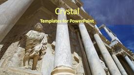  Presentation with roman theatre - Audience pleasing theme consisting of roman theater in merida backdrop and a tawny brown colored foreground