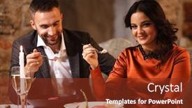  Presentation with romance - Amazing presentation theme having romance-and-dating-concept-young backdrop and a tawny brown colored foreground
