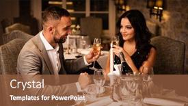  Presentation with romance - Cool new presentation design with romance-and-dating-concept-young backdrop and a tawny brown colored foreground