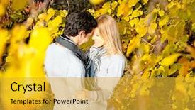  Presentation with romance - Cool new PPT layouts with romance in the fall backdrop and a  colored foreground