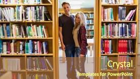  Presentation with full length portrait two men women brown sweater - Amazing slide set having romance literature - full length portrait backdrop and a red colored foreground