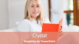  Presentation with reading and math - Amazing PPT theme having romance literature - mature smiling woman reading backdrop and a coral colored foreground