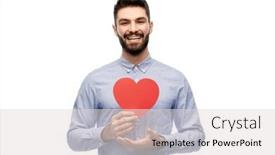  Presentation with romance - Slide deck with romance-love-and-people-concept background and a light gray colored foreground