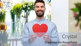  Presentation with love romance - PPT layouts with romance-love-and-people-concept background and a light blue colored foreground