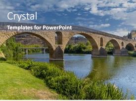Romanesque Bridge Romanesque Bridge Puente La Reina PPT template 43 | CrystalGraphics